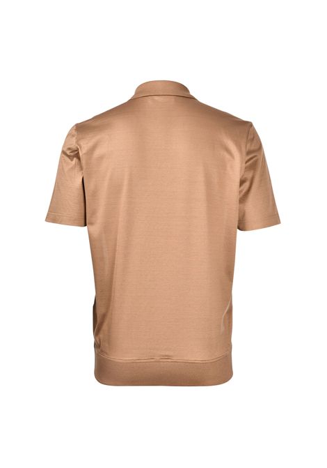 Polo Gran sasso Skipper uomo 6018974020 Marrone filo di scozia maniche corte maglia Gran sasso | Polo | 6018974020176